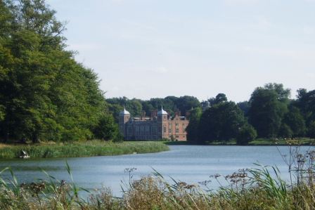 Blickling Hall across the lake