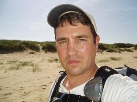 Bob Cains on Holkham Beach September 2006