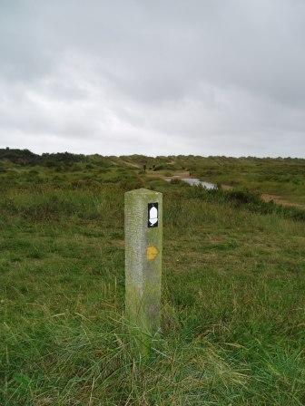 The Norfolk Coast Path Marker 