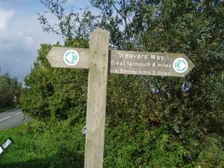 Halvergate Weavers Way Sign