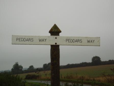 An old style Peddars Way Sign 
