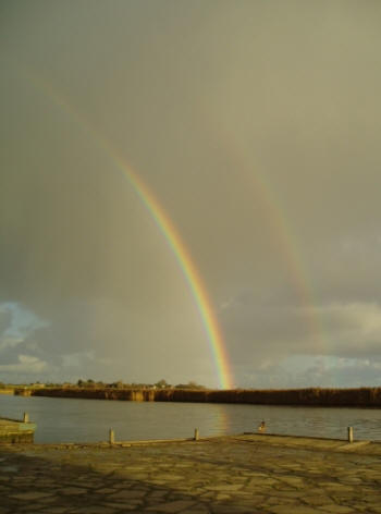 A rainbow over the River Yare 
